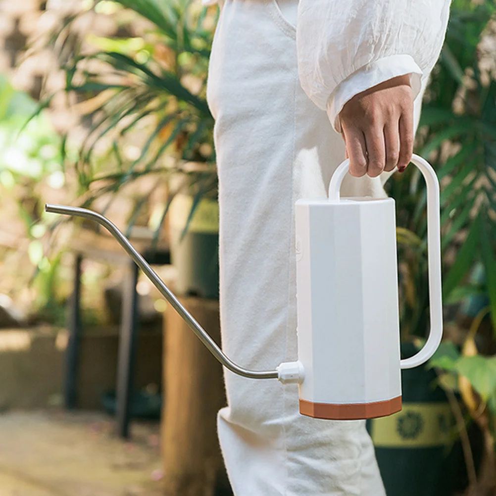 

1200Ml Plastic Watering Can Long Spout Garden Tool For Plants Home Balcony Use Nordic Lightweight Portable Household Watering