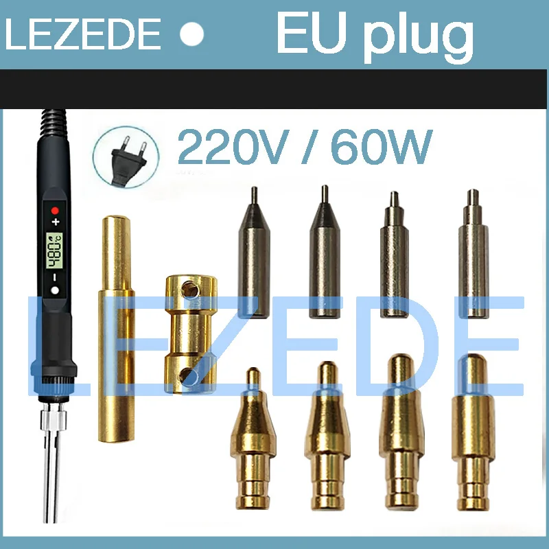 M1.4 M1.6 M2 M2.5 M3 M4 M5 M6 3D Printing Part Insert Soldering Iron Tip Heat Set Plating Thread InsertionTool Kit  Embedded Nut