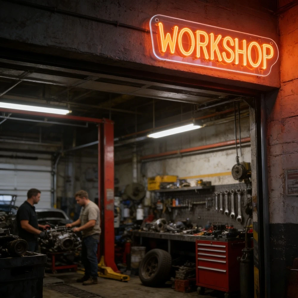 NEONOWY ZNAK WORKSHOP LED, NEO – Outdoor Lighting Unique recenzja i cena