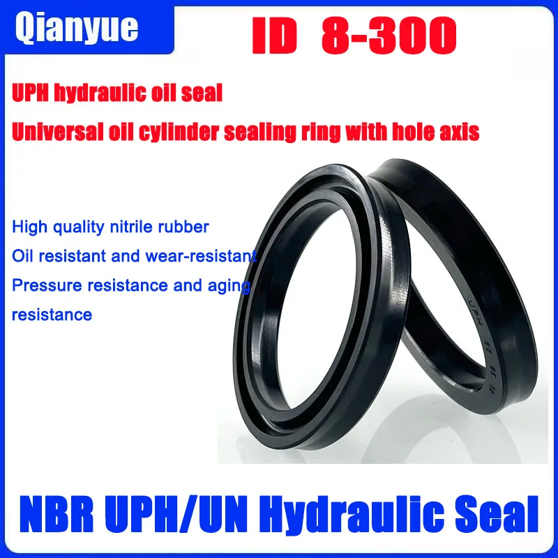 

NBR UPH/UN Hydraulic Seal ID 8-300mm - Oil & Wear Resistant, Bore/Rod Universal for Oil Cylinders (Nitrile Rubber, OEM Grade)