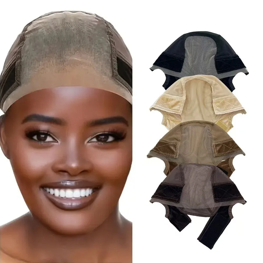 

Lace Wig Grip Cap for Glueless Wig 4x5 Transparent Lace Reusable Wig Caps, Wig Grip Band for Lace Front Wigs Adjustable Wig Cap