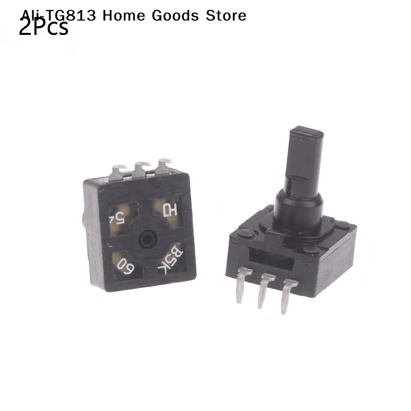 [TG813] 2 potenciómetros de precisión B5K, 3 pines, eje de 10 mm, 60 grados, alta precisión para equipos de audio, proyectos electrónicos DIY