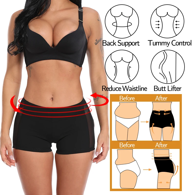 Butt Lifter Shaper Panties for Women, Hollow Underwear, Sexy Briefs, Body Shaper, Push Up Panty, Ass Push, Open Hip, Booty