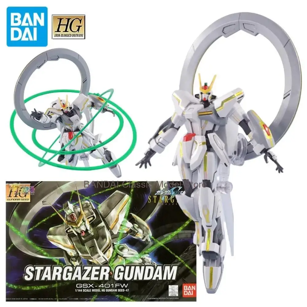 

Набор для сборки модели Gundam Bandai HG GSX-401FW STARGAZER GUNDAM, фигурка мобильного костюма, игрушки Gunpla для детей, подарок