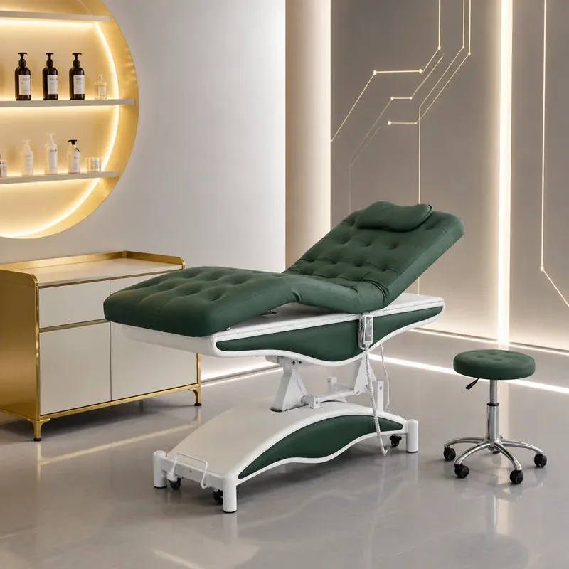 Electric Beauty Bed Multi Functional Massage Table with 3 Motors for Lash Extension Facial Treatment Spa Therapy Adjustable