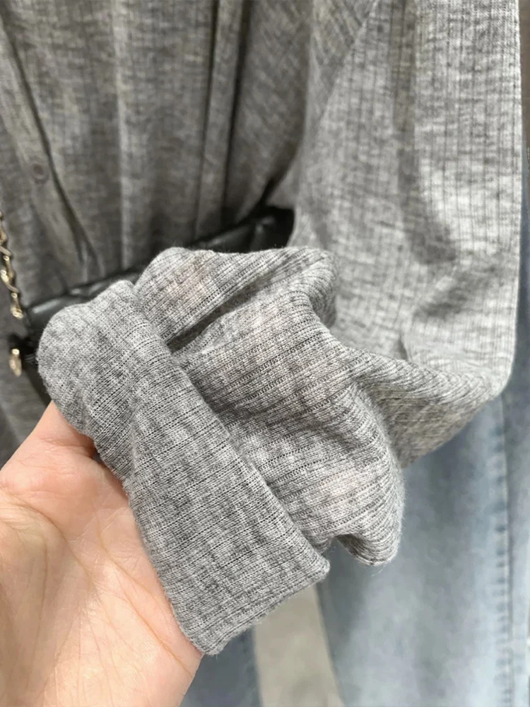Damen-Strickjacke mit V-Ausschnitt und langen Ärmeln, Sonnenschutz, leichte Strickwaren, Frühling, Sommer, lässige Strandmode, Top, Strickjacke – Detail 12