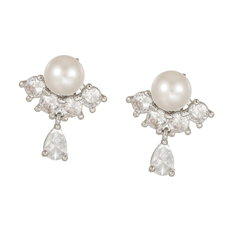 83CE Shimmering Pearls Waterdrops Ear Hook Accessory for FreeClip 1 2 Earbuds Personalization