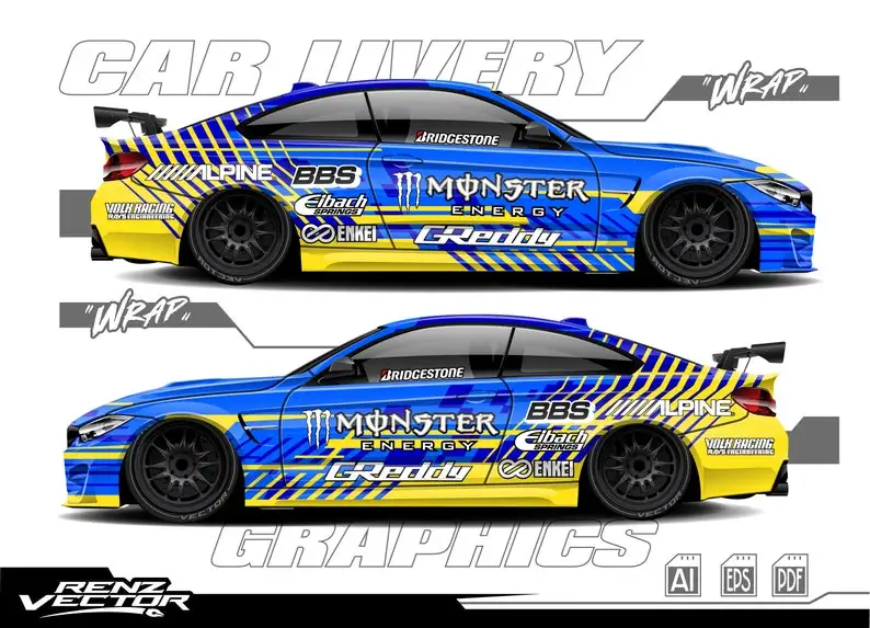 

car wrap, car livery, custom car livery, wrap graphic - no.1