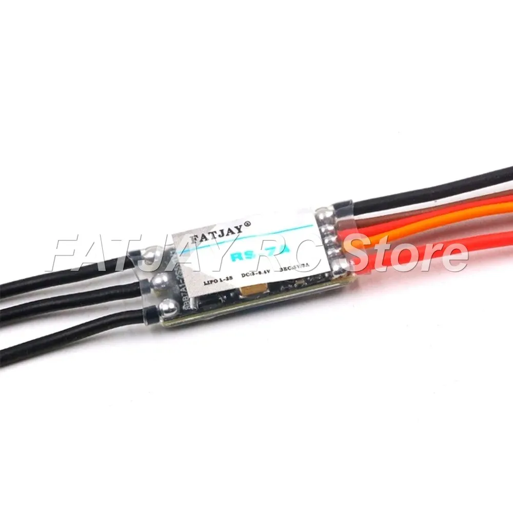 5V/BEC 5g Weightless 7A 1-2S Brushless High-Speed ESC for Hand-Launch Plane KT Board EPO Glider Fixed-wing
