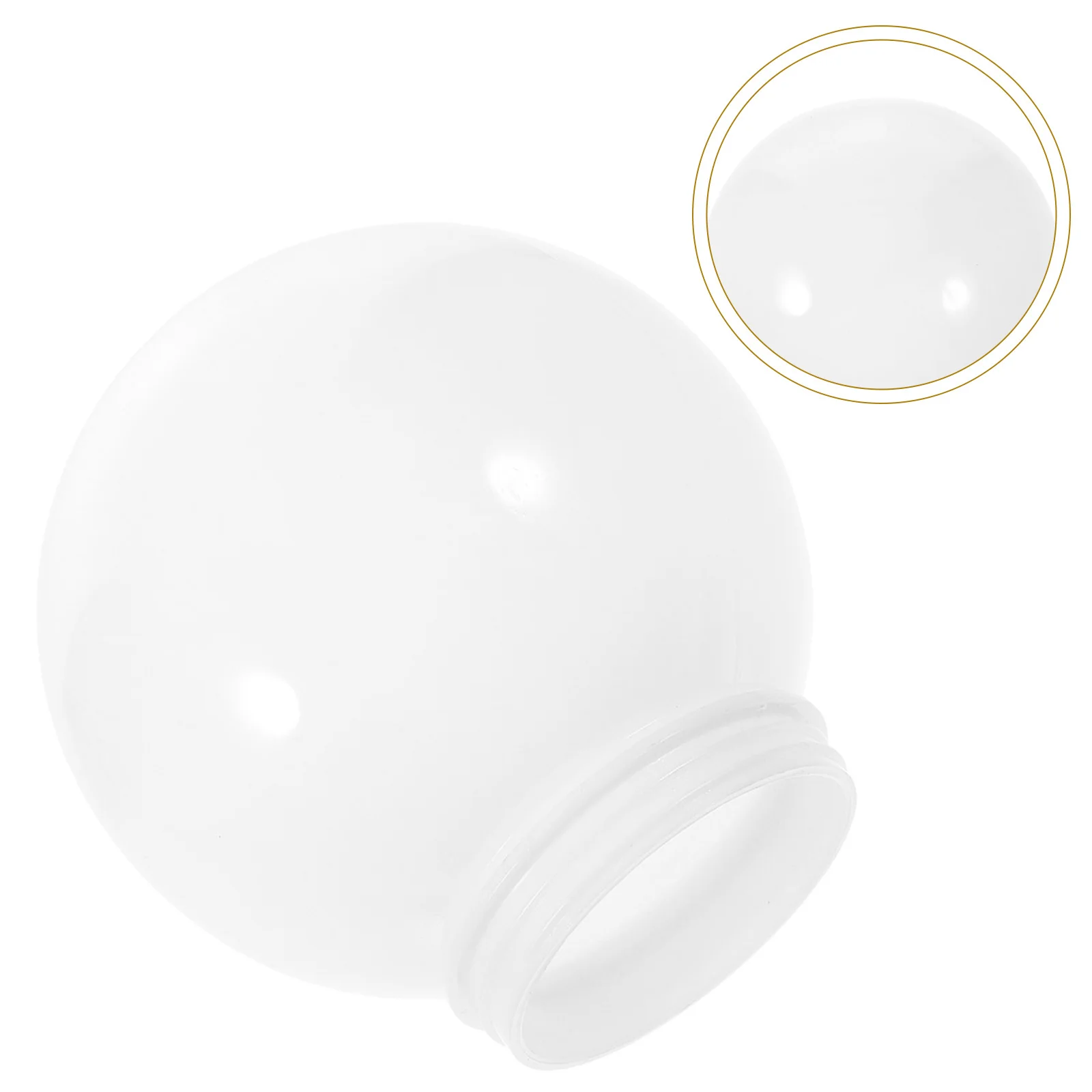 

Globe Light Cover Ball Shaped Lamp Shade for Street Floor Stand Light Weatherproof Acrylic Replacement Household Lampshade