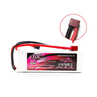 CNHL 2S 7.4V Lipo Battery 2200mAh 30C With T Deans XT60 Plug for FPV Quadcopter Drone Airplane Helicopter Car Hobby