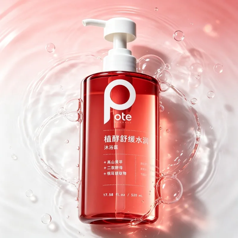 POTE Plant Ferment Hydrating Body Wash Gentle Soothing Moisturizing Long Lasting Fragrance Shower Gel For Dehydrated Skin