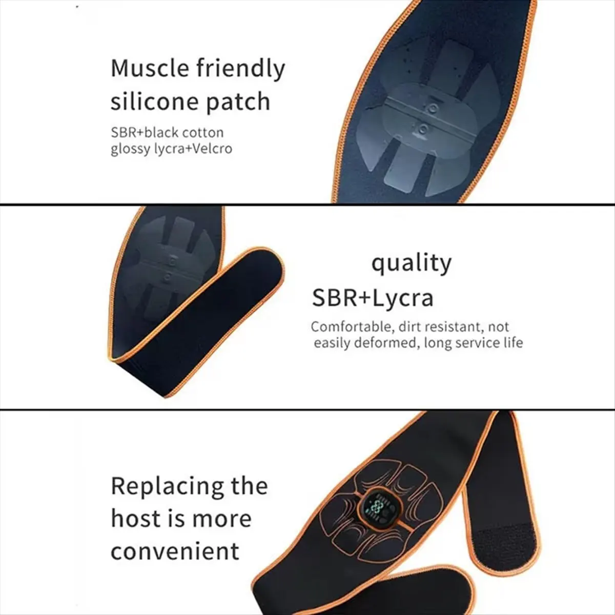 A64I Vibration ABS Muscle Stimulator Abdominal EMS Trainer Electrostimulation Home Gym Equipment Fitness Massager USB