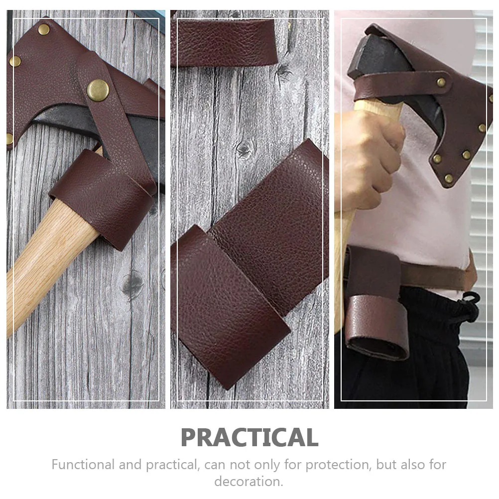 

1Set PU Hatchet Protective Cover Portable Axe Sleeve Durable Thick Protector Outdoor Camping Case Professional Cover