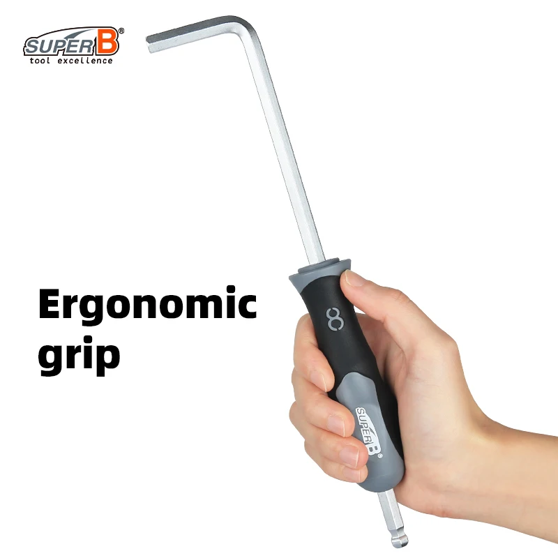 מפתח אלן SUPER B TB-7540 בעל זרוע ארוכה מורחבת כפולה לאופני הרים ואופני כביש, מפתח הקסדה הקסדה הקסדה הקסדה