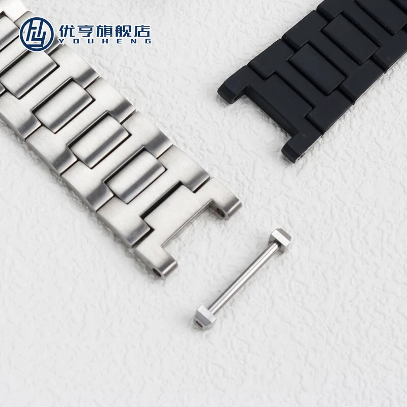 Per Cartier serie PASHA cinturino concavo in acciaio di precisione solido catena per orologi da uomo e da donna 18-10mm 20-12mm 22-14mm