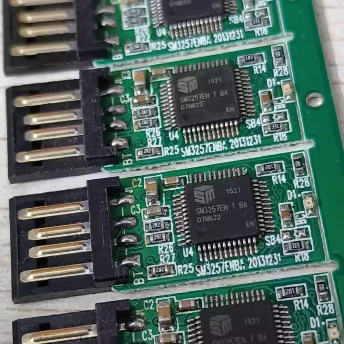 Silicon Motion SM3257/SM3259 main control board, wrist board, DIY USB flash drive circuit board, single-panel TSOP48 solder pad