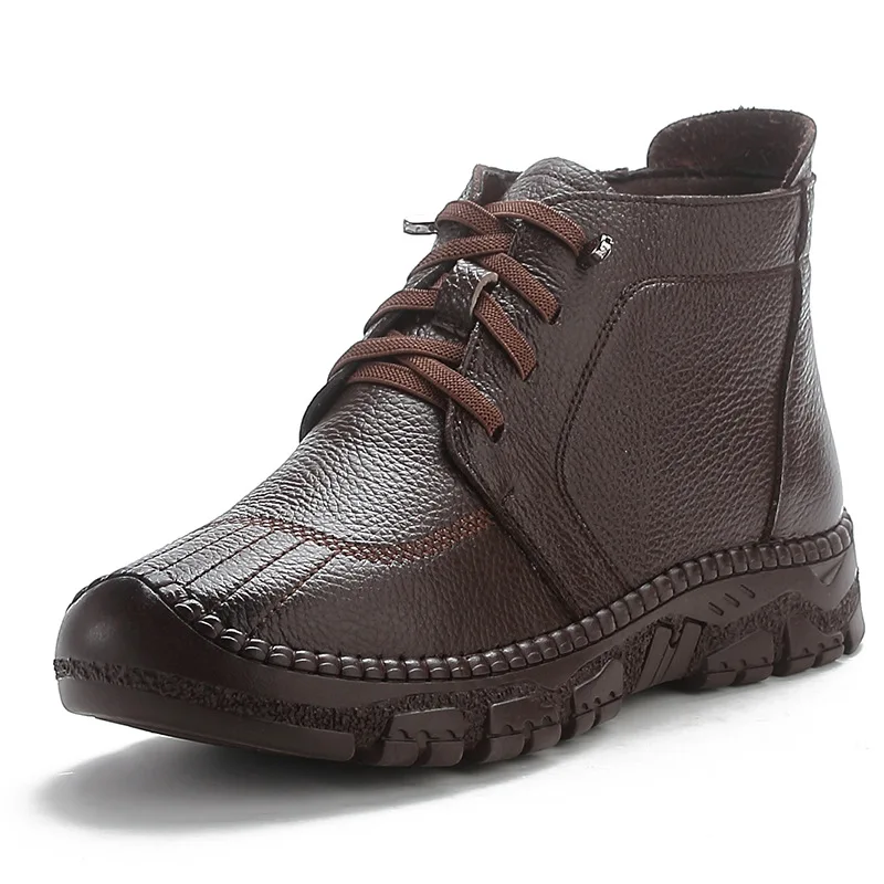 

Winter Women Short Plush Fur Warm Snow Boots Casual Shoes 2025 Waterproof Ankle Boots Flats Platform Ladies Shoes Botas