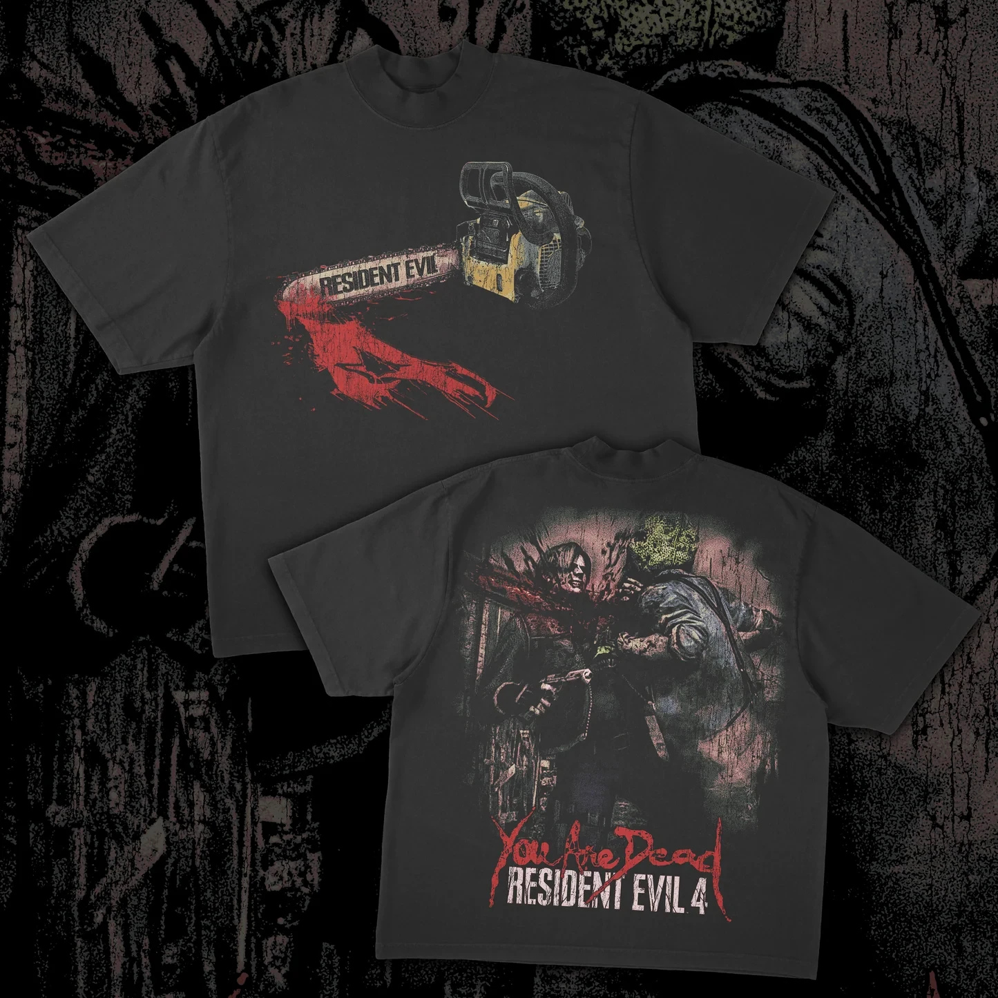 Resident Evil 4- Saw Camiseta de manga corta estampada, camiseta holgada y cómoda de algodón de verano para hombres y mujeres con cuello redondo