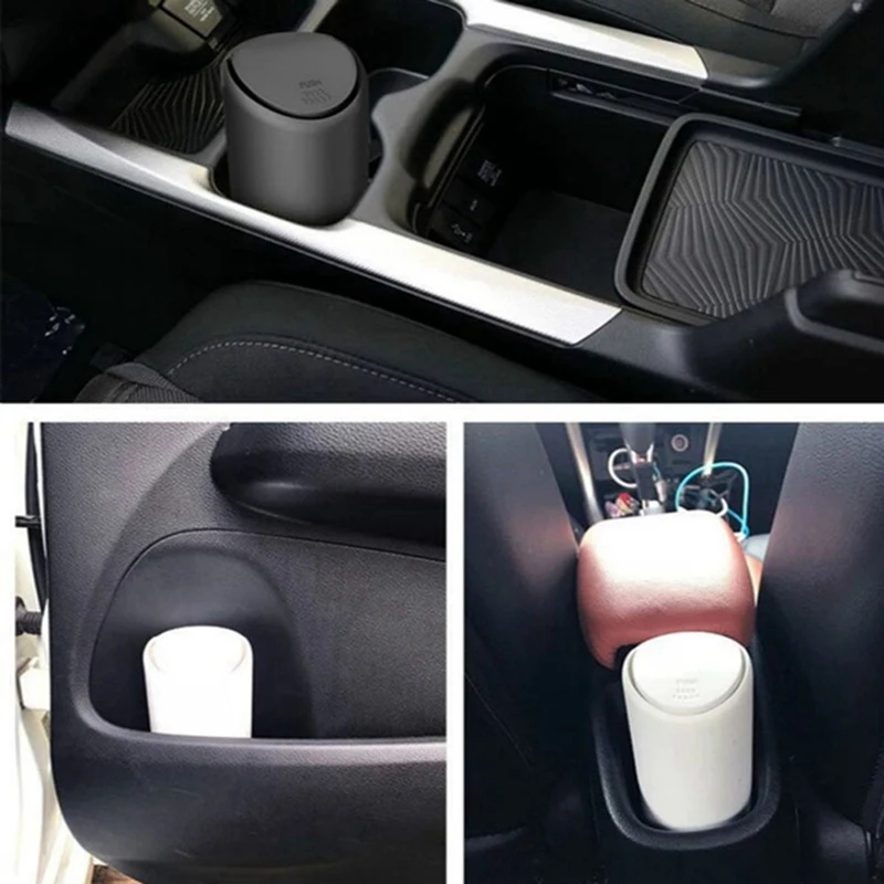 Multifuction Auto Car Trash Can Silicone Garbage Dust Case Holder Rubbish Bin Organizer Storage Box Accessories