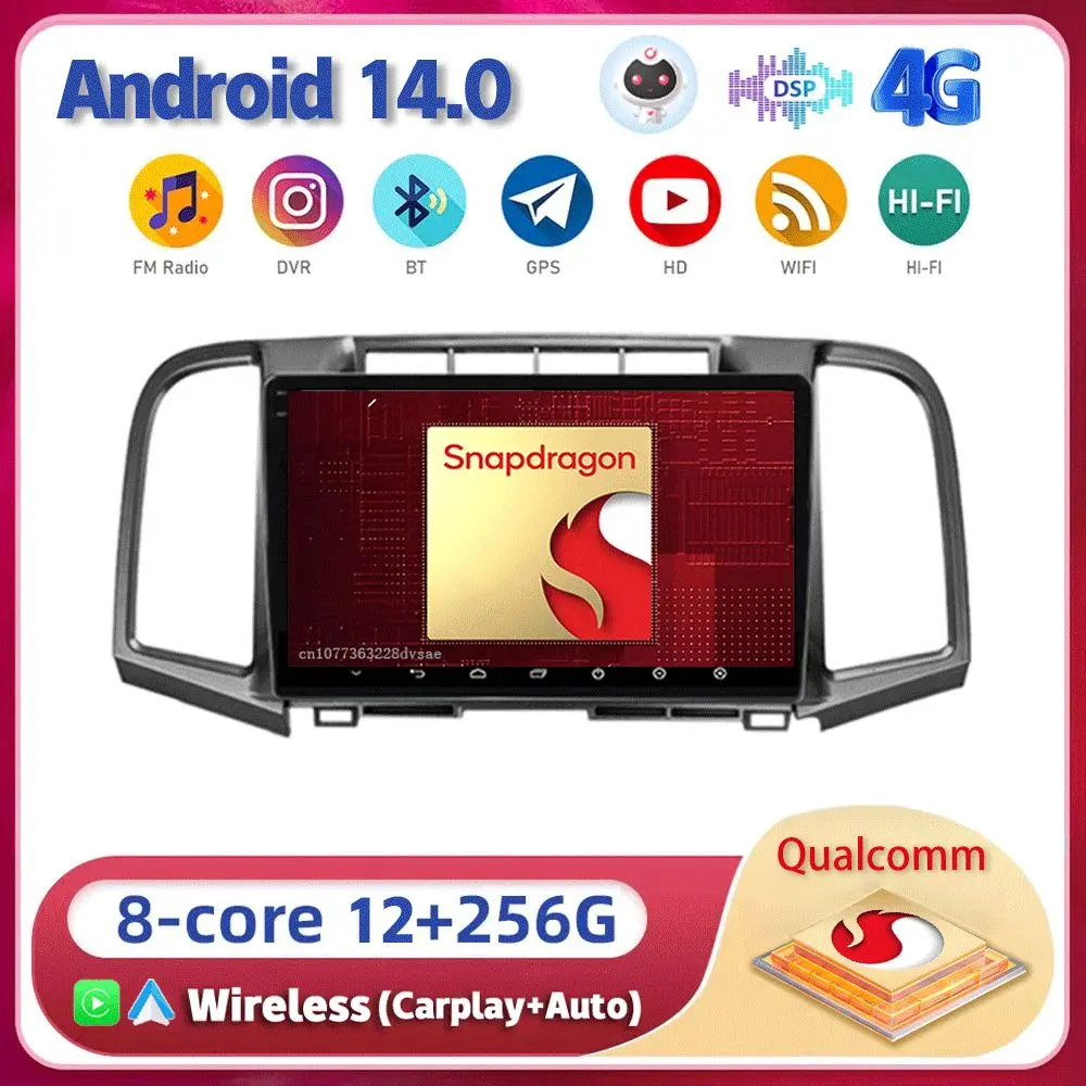 

Android 14 Carplay Auto WIFI+4G For Toyota Venza 2008-2016 Car Radio Multimedia GPS Video Player Stereo 2din Head Unit DSP Audio