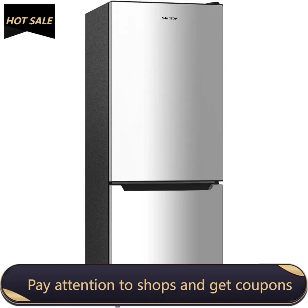 

7.1 Cu.Ft Apartment Size Refrigerator with Freezer, Kitchen Fridge with Bottom Freezer，2 Doors，5 Settings Temperature Adjustable