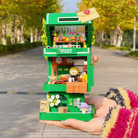 DECOOL Post Office Building Blocks Y-NUTS Creative Video Games Pinball Traps Letter Box Bricks Toys For Children Birthday Gifts