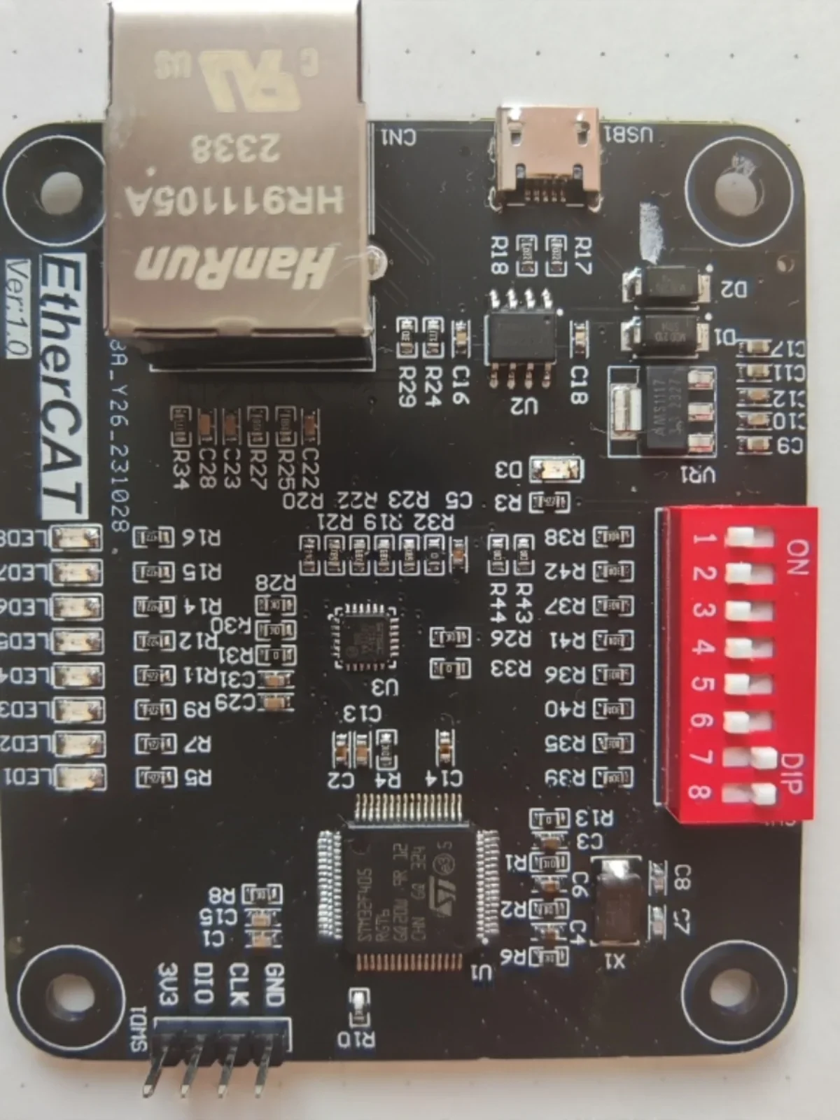 EtherCAT Motor Control Development Board Master and Slave PMSM/BLDC/FOC Vector Control