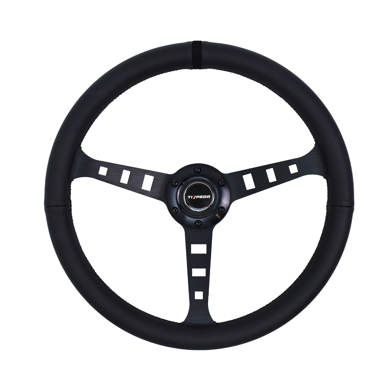 

9-piece black modified car steering wheel 350mm diameter 14-inch racing sports steering wheel