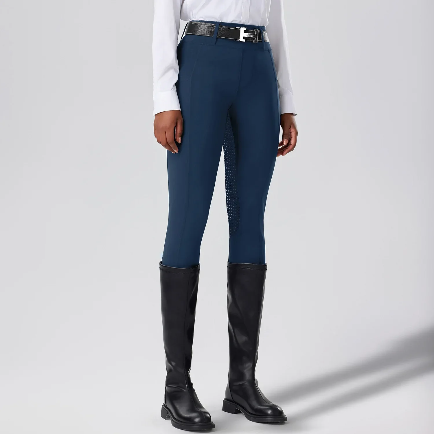 Full seat silicone anti-slip riding trousers women's breathable and quick-drying high-stretch skinny equestrian trousers