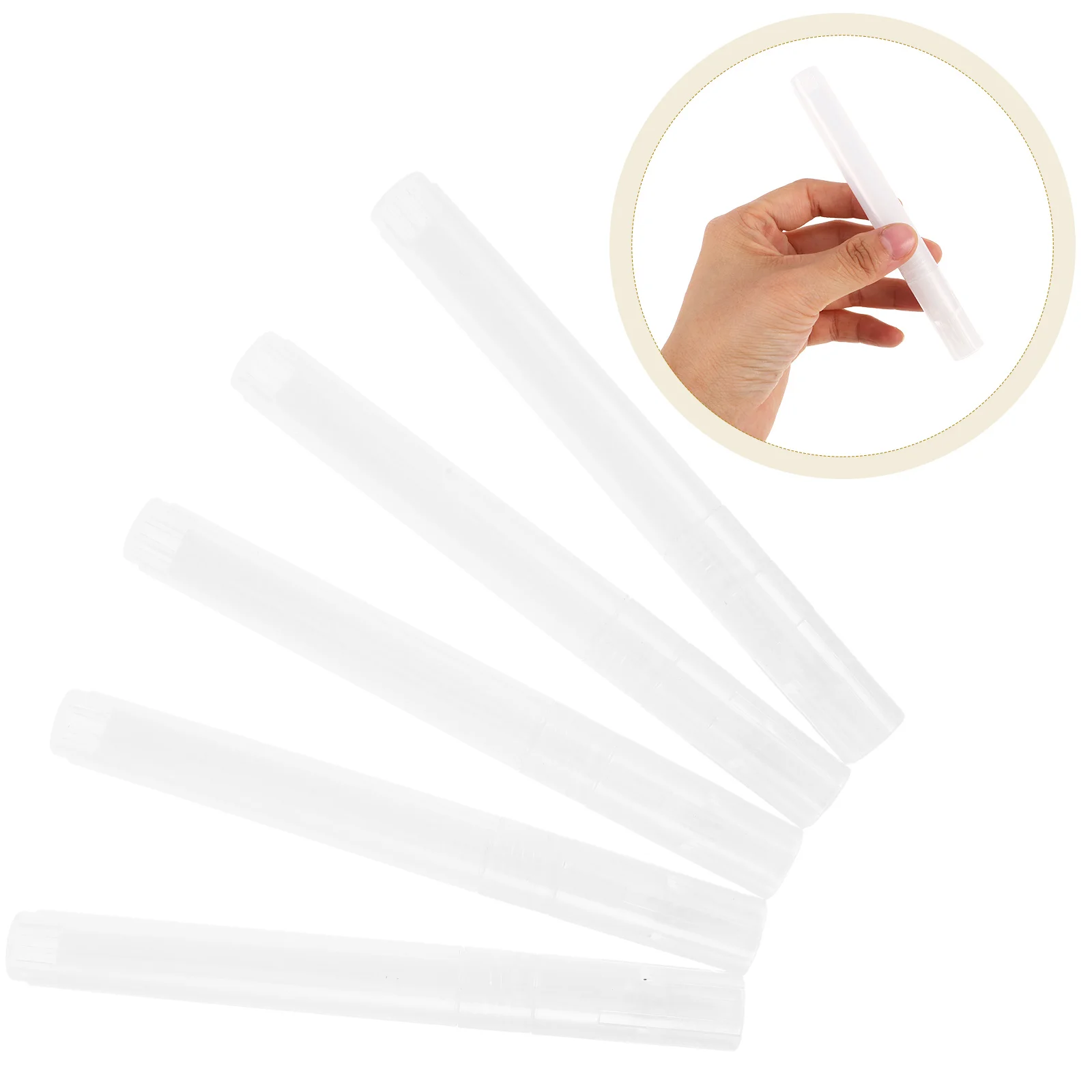 

20pcs Refillable Paint Pens Plastic Refillable Paint Marker Pens with Empty Clear Barrel for Artists Students Fine Tip Markers