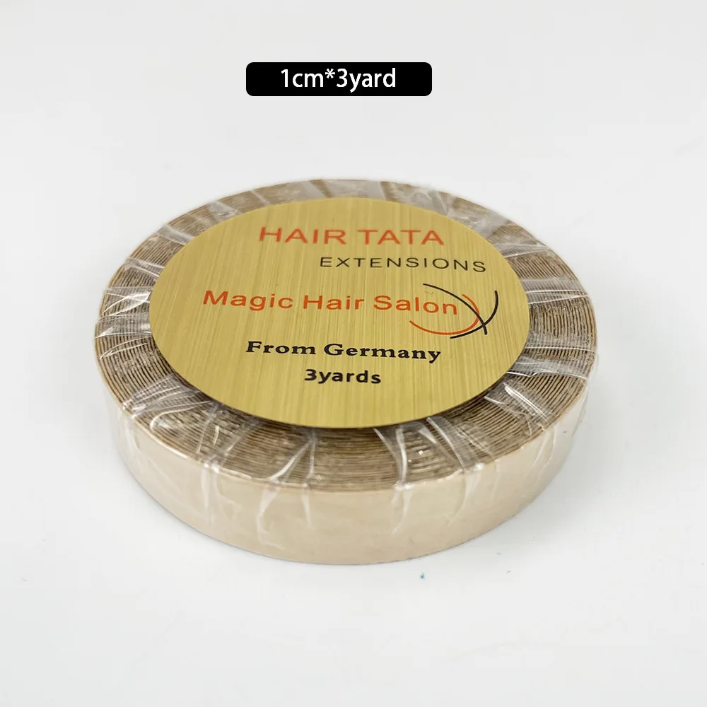 3 Yards TATA Hair Extension Tape Rolls Kraft Brown Double Sided Hair Replacement Tape for Lace Wig Hair Extension view 3