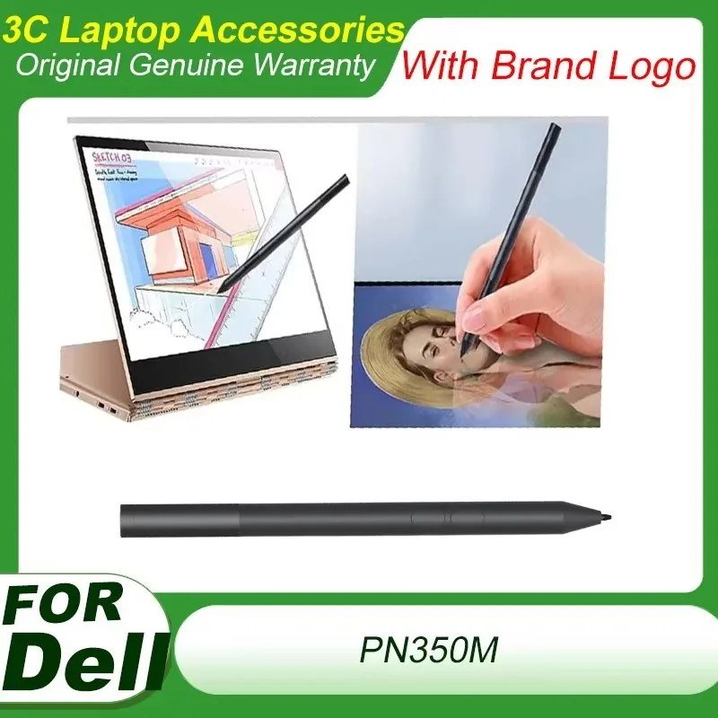 Original Active Stylus PN350M For Dell 2-in-1 Laptop Touch Screen Drawing Pen Capacitive Tablet Stylus Pen Accessory 02TD4K