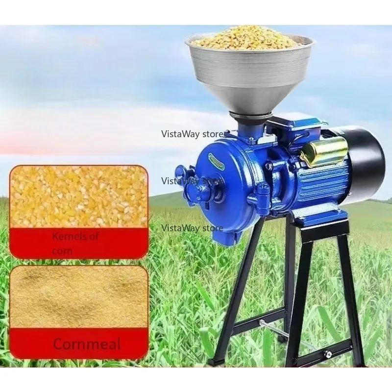 Corn Flour Pulverizer Superfine Grinding Machine Grinder Dry and Wet Grain Crusher Mill Machine for Wet and Dry Rice Grinder