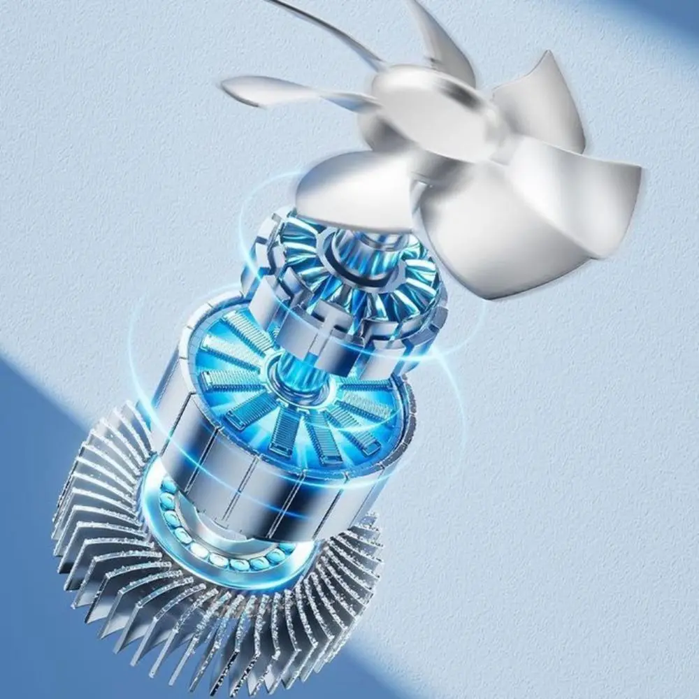 Ventilador portátil de mano de alta velocidad, funcionamiento silencioso, Mini ventilador resistente al agua, ventilador de viento fuerte de larga duración para escritorio