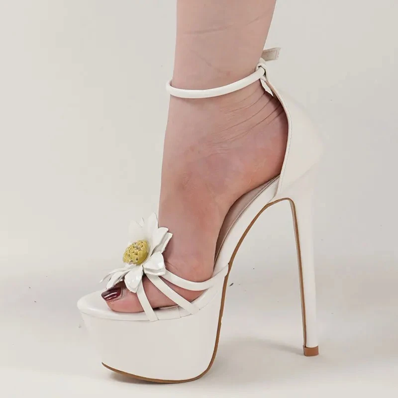 

Aneikeh/2026 модные вечерние непромокаемые женские сандалии на высоком каблуке 16 см на платформе, туфли-лодочки, туфли-лодочки для банкета и выпускного вечера