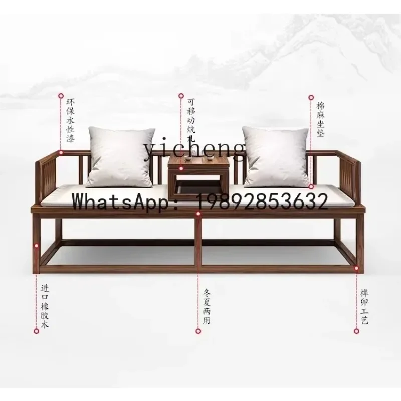 

T28- solid wood small apartment living room household sofa bed dual-purpose bed