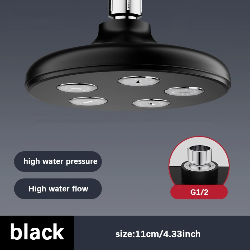 Supercharged Wall-Mounted Shower Head Rotatable Top Spray Shower Head Upgrade Your Bathroom Accessories image 5