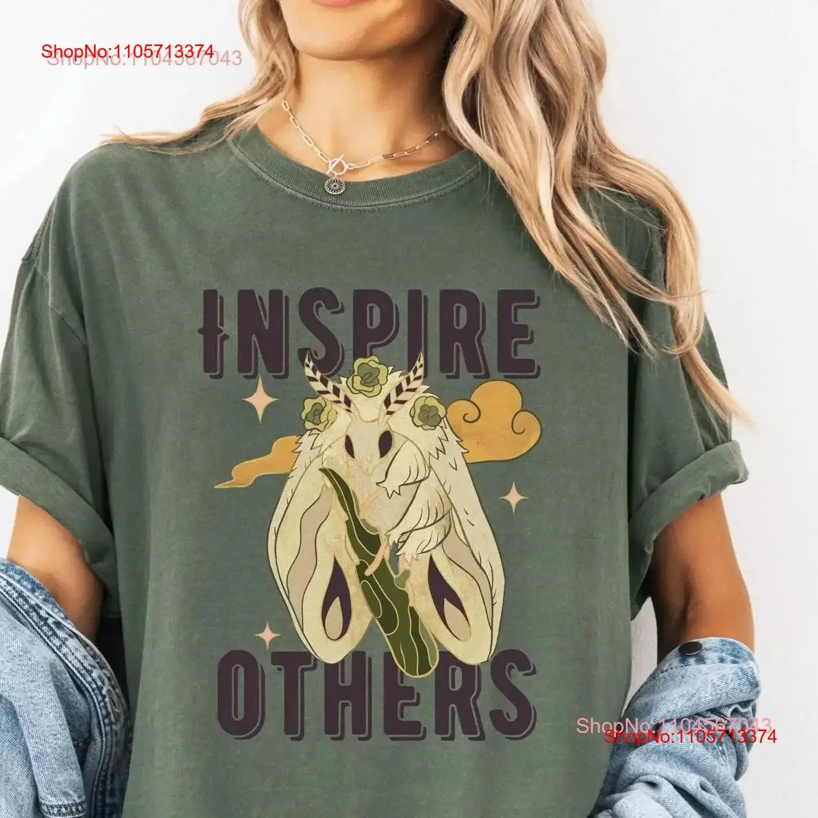 motivational moth shirt goblincore cottagecore cute animal lover cottage core inspirational insecT T vintage Washed Stylish