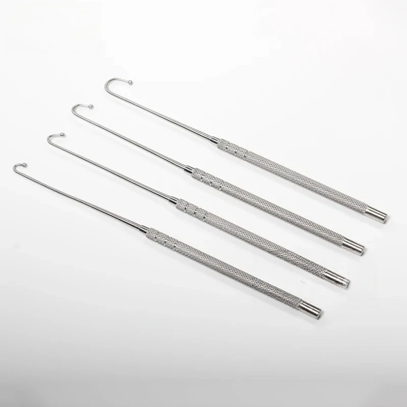 New Sterilization Hook Animal Surgical Tools Uterine Hook Animal Dog Cat Ovarian Spay Snook Hook Veterinary Surgical Instruments
