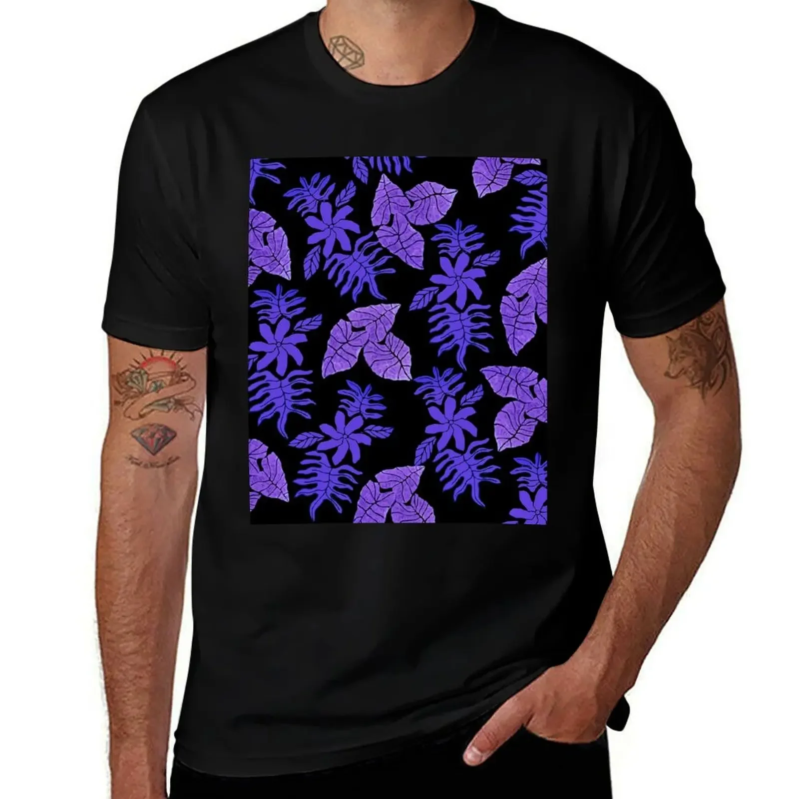 Tropical Mix Violet T-Shirt Man t-shirt graphic t shirts customs shirts men graphic