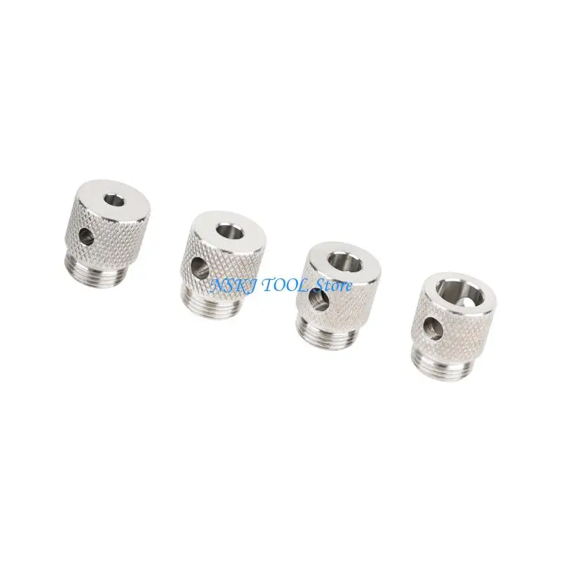 

L8RC 4 Piece Step Drill Sleeve for Aluminum Extrusions M20 Threaded 6mm 8mm 10mm 14mm Holes 7mm Quick Release Design