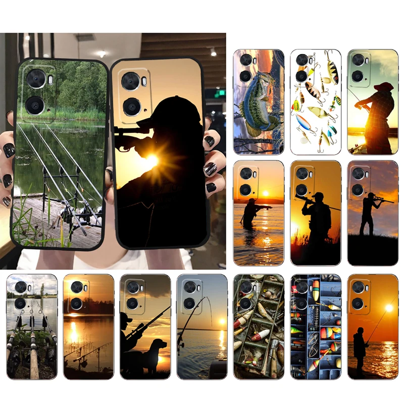 Fishing Fisherman Hunting Man Phone Case for OPPO A96 A91 A54 A74 A94 A53S A15 A16 A17 Reno 2 2Z Reno 6 7 8 Case