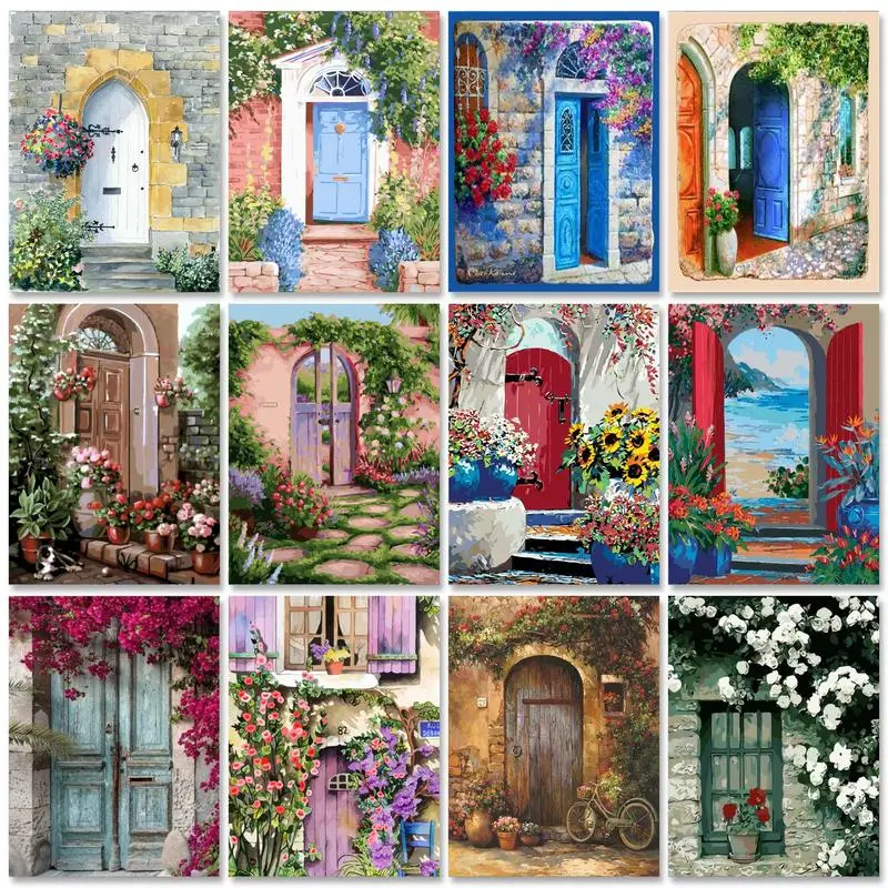 

GATYZTORY Classic Paint by numbers Handmade Drawing by numbers Scenery Painting numbers Art supplies Handicraft Handiwork Art