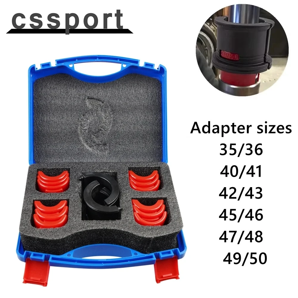 Universal Motorcycle Bike Fork Seal Driver Tool Kit 14Pcs Installer Driver Set 35/36 40/41 42/43 45/46 47/48 49/50MM Adapter