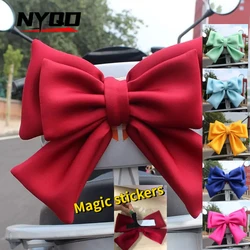 Universal Electric Vehicle Decoration Helmet Bow Polyester Satin Ribbon Bow Helmet Decoration Motorcycle Helmet Accessories