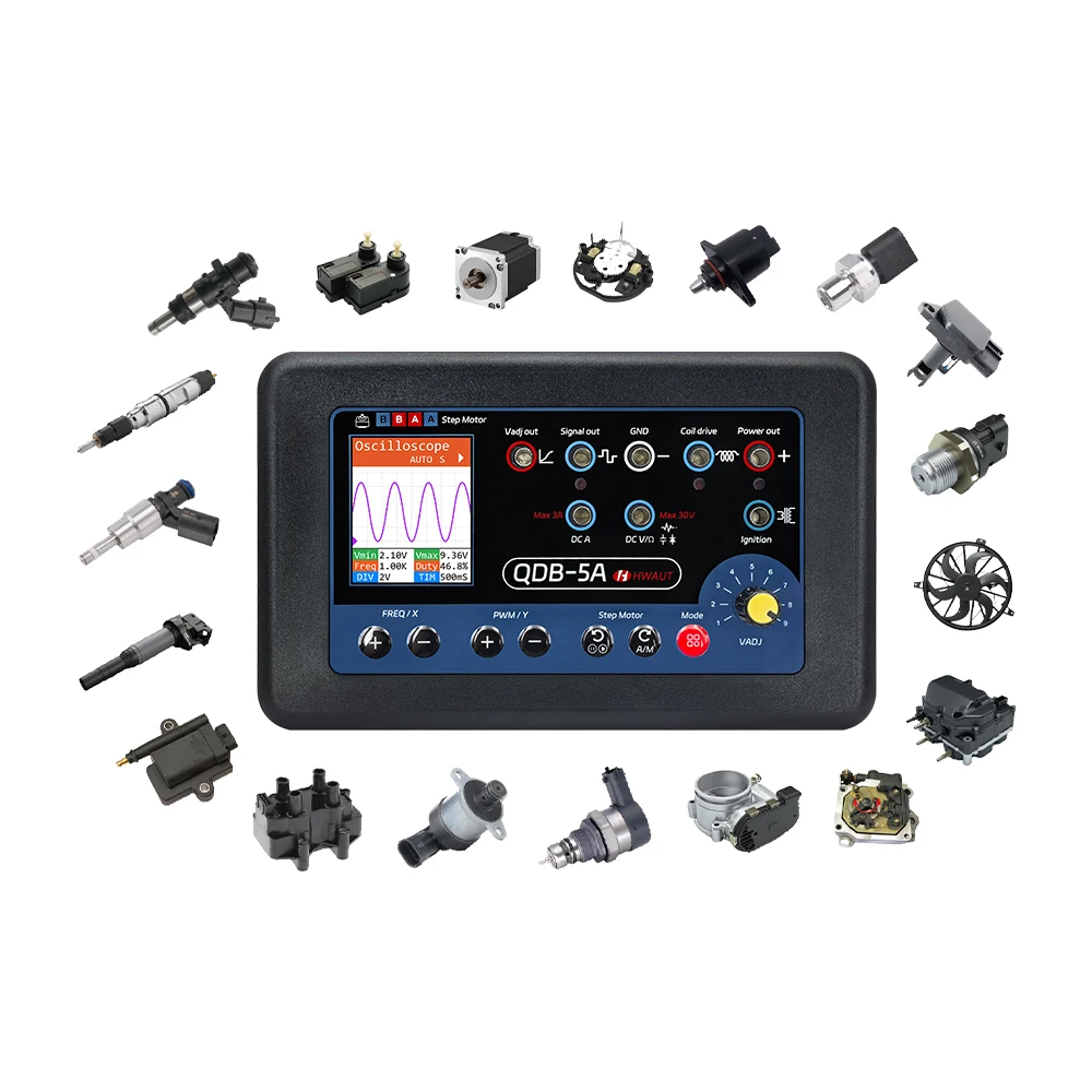 Automotive Actuator Drive Detector Tester Car Ignition Coil Injector Stepper Motor Driver Auto Sensor Simulator