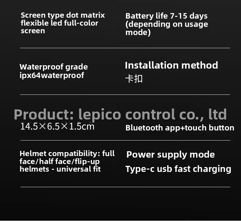 Smart LED Helmet Eyes Light APP Control Motorcycle Helmet Eye Lamp DIY Animated Display Light for Motorbike Helmet Decoration