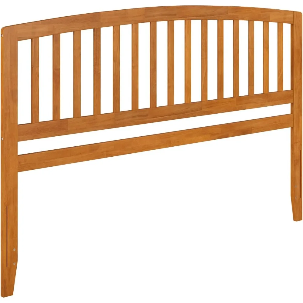 

Richmond King Solid Wood Headboard with Attachable Charger in Light Toffee