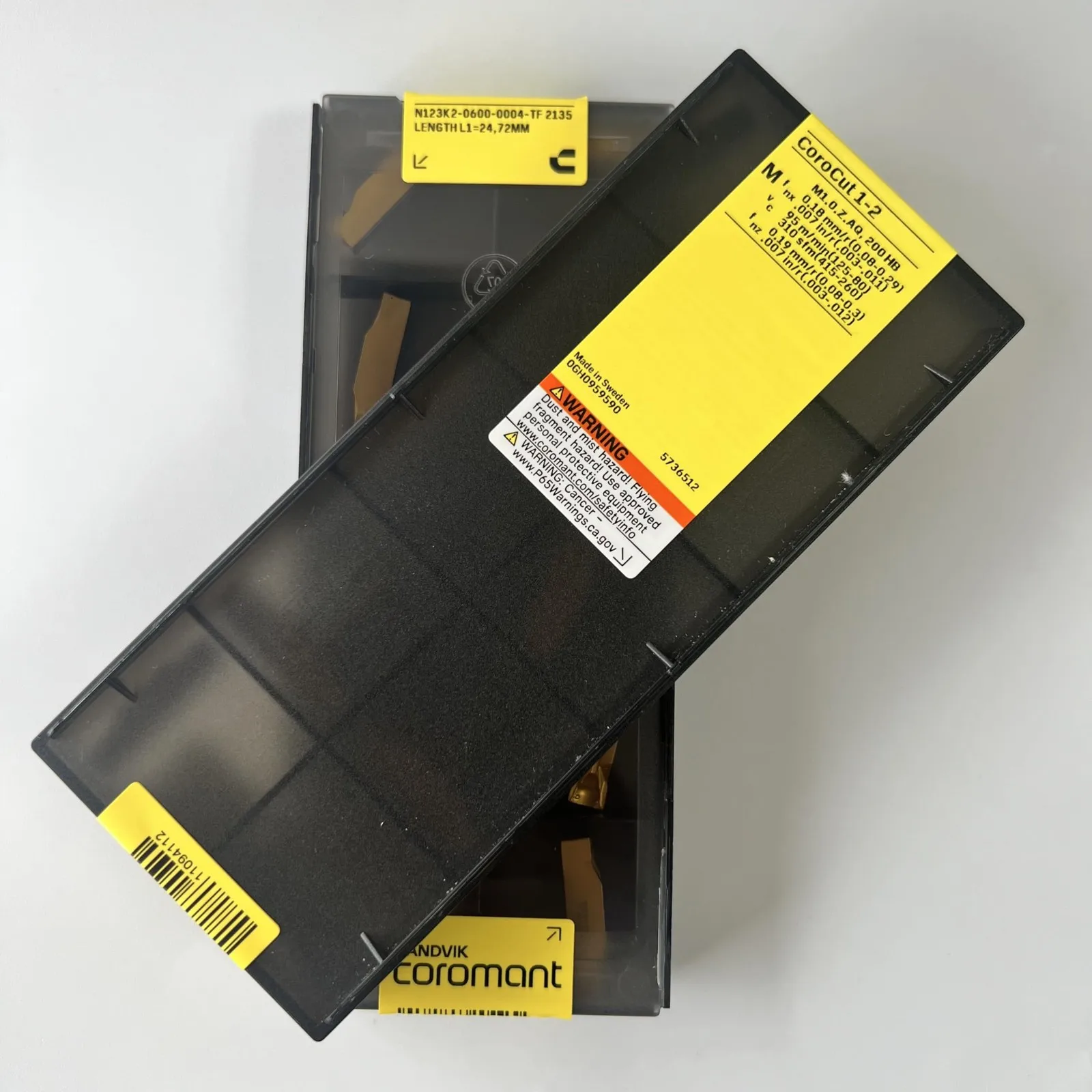 

SANDVIK / N123K2-0600-0004-TF 2135 / Original Swedish hard alloy blade 10 Pcs